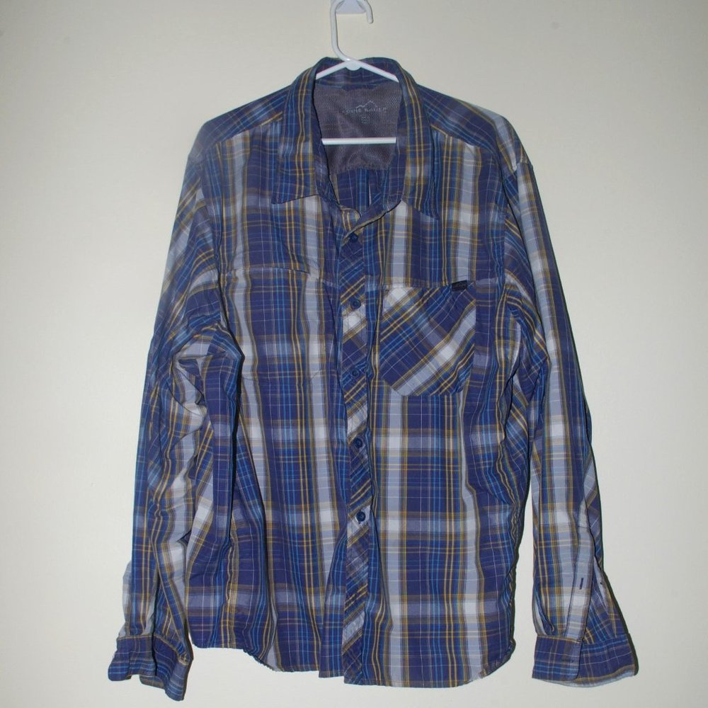 Eddie Bauer Plaid Long Sleeve Shirt